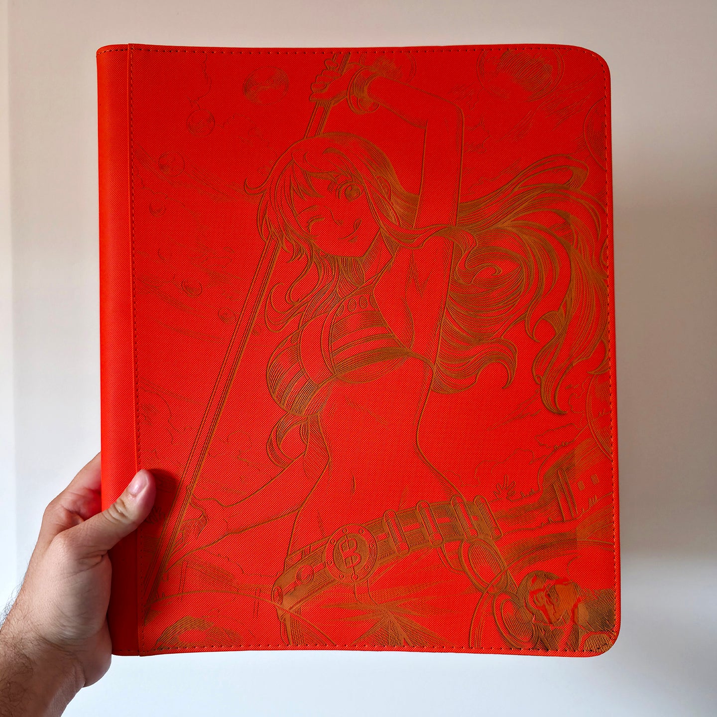 Nami - Orange 9 Pocket Top Loader Binder