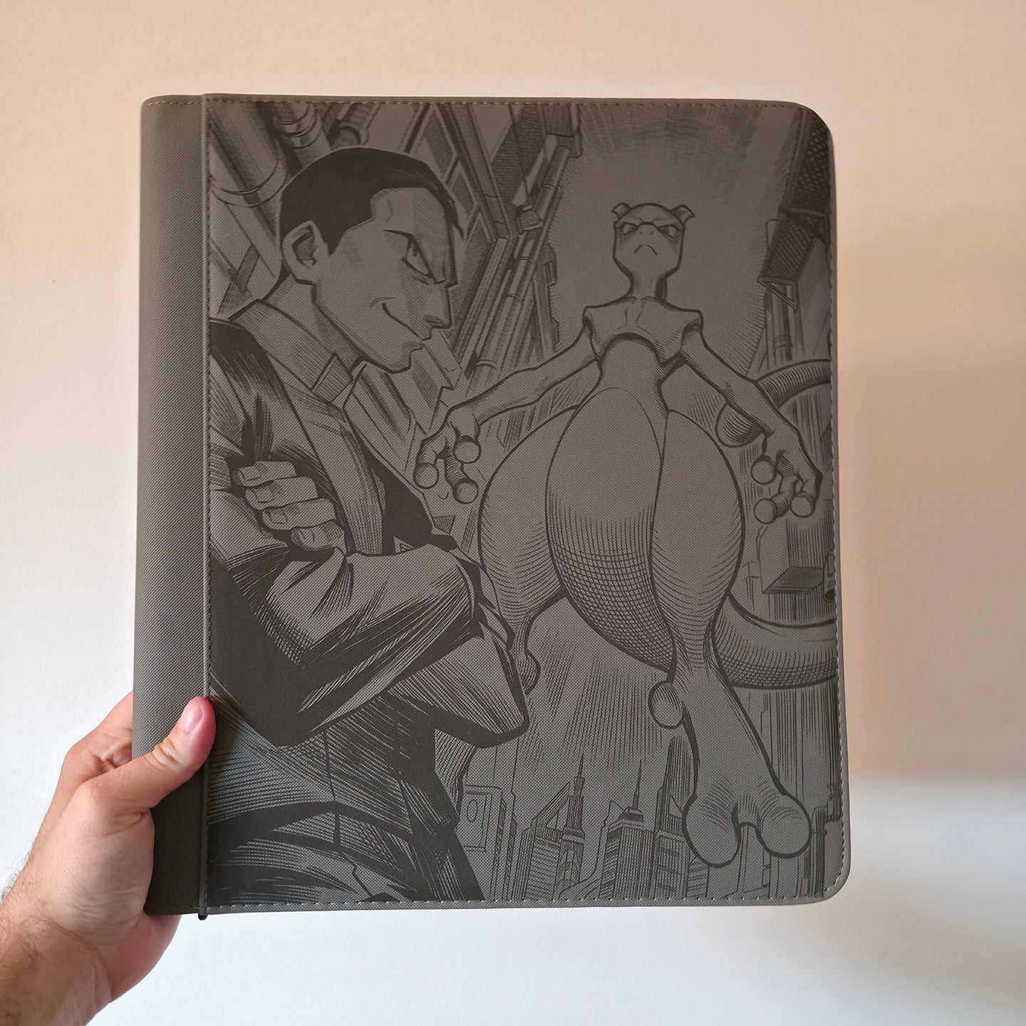 Rocket's Mewtwo - Gray 9 Pocket Top Loader Binder